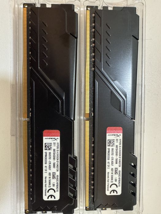 ОЗУ 16гб DDR4 3200mhz Hyper X kingston