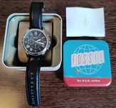Ceas Fossil Grant FS4812IE - cronograf, curea originala de piele