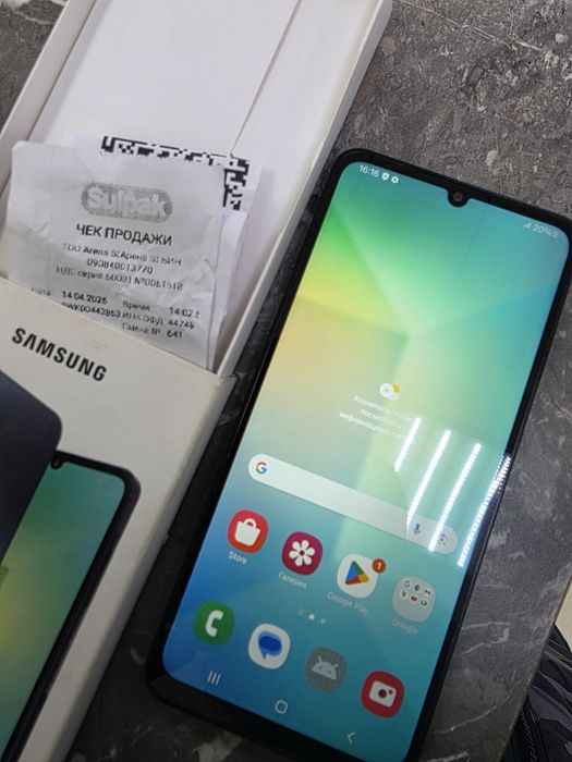samsung a06 с коробкой с чеком