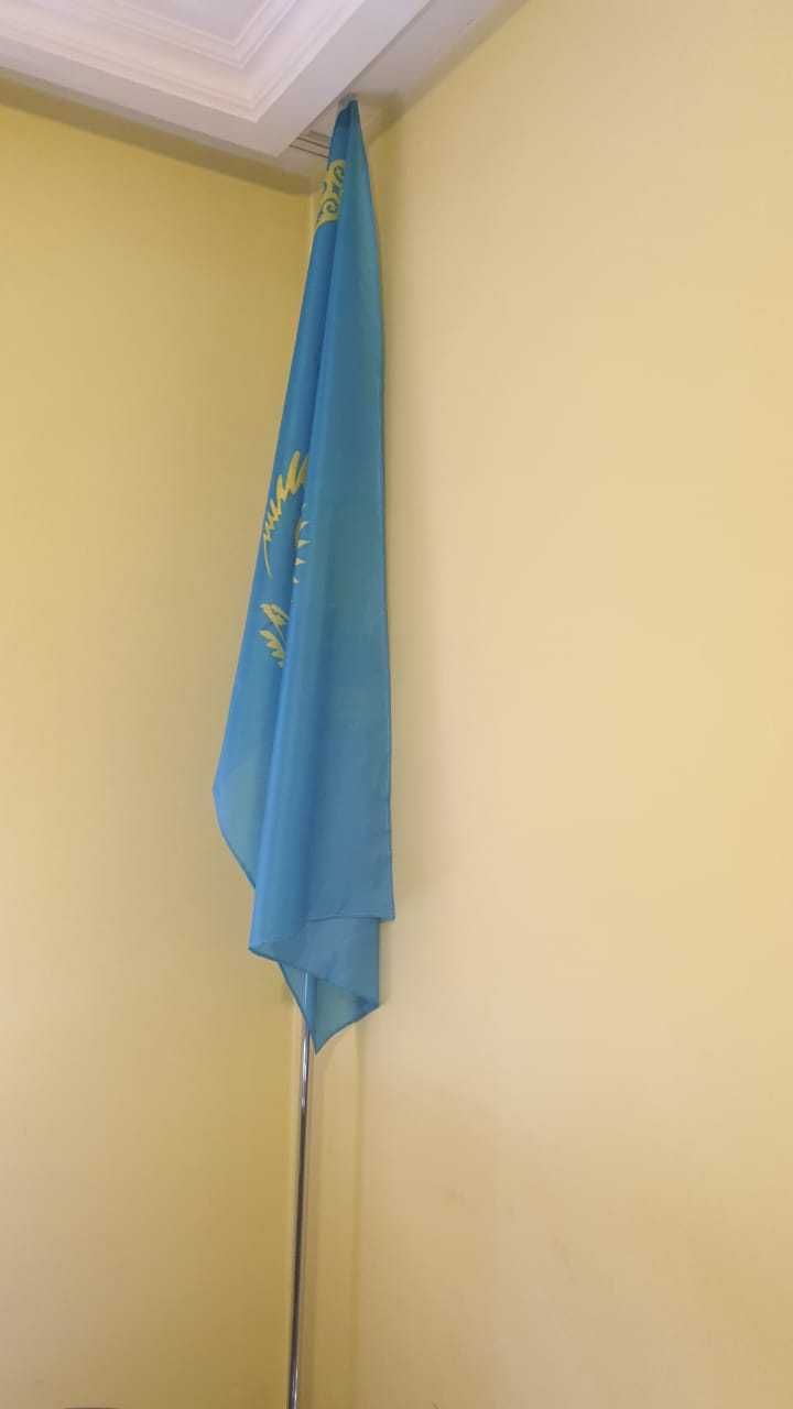 Флаг США и Казахстана 1.5 метра