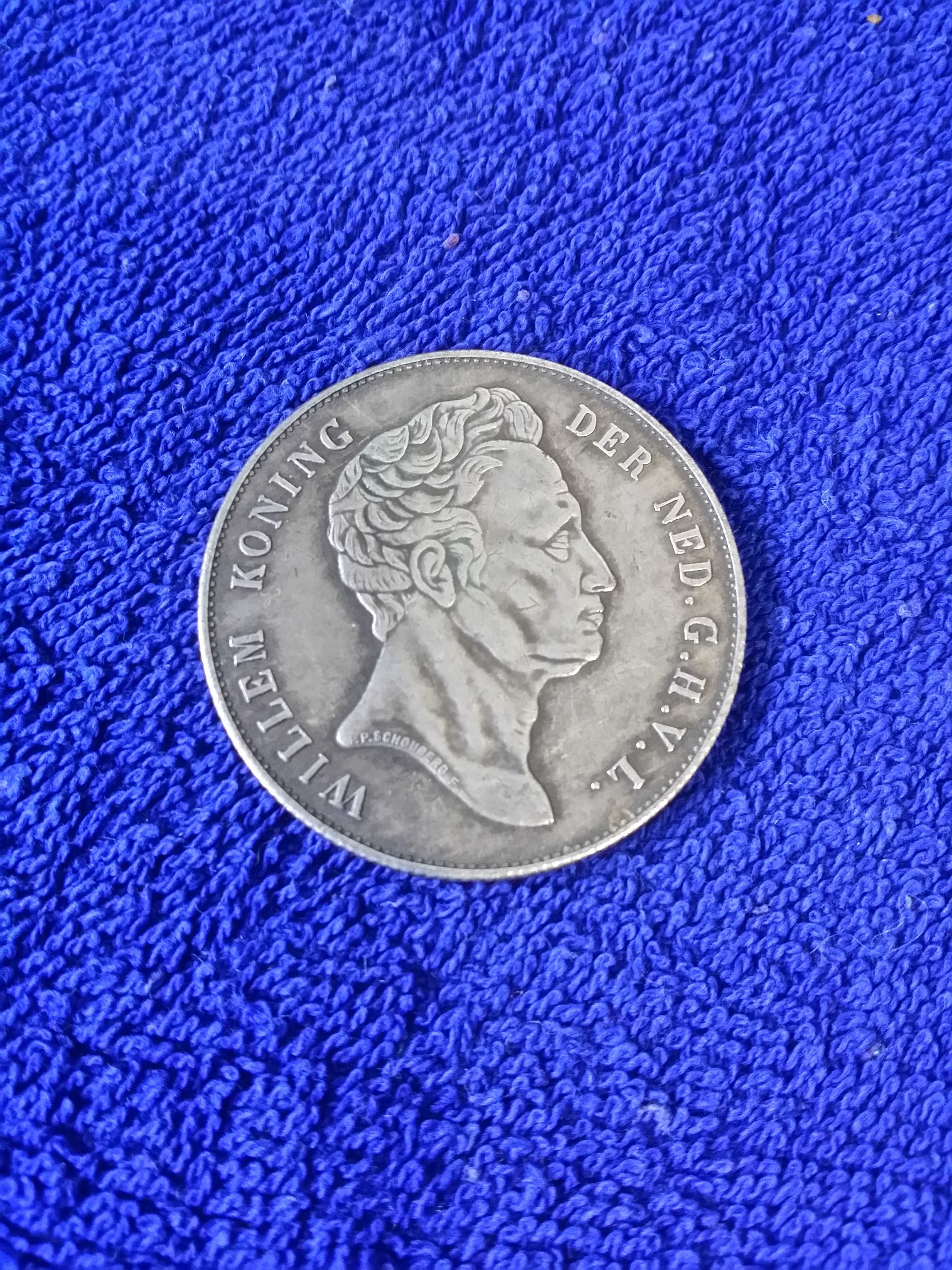 Moneda argint 2 1/2 gulden 1840 olanda