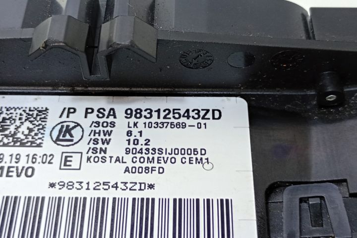 Ansamblu manete 98312543ZD Peugeot 3008 a 2-a generatie seria