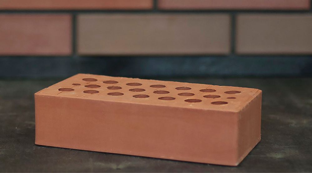 Облицовочный кирпич красный Россия 07нф