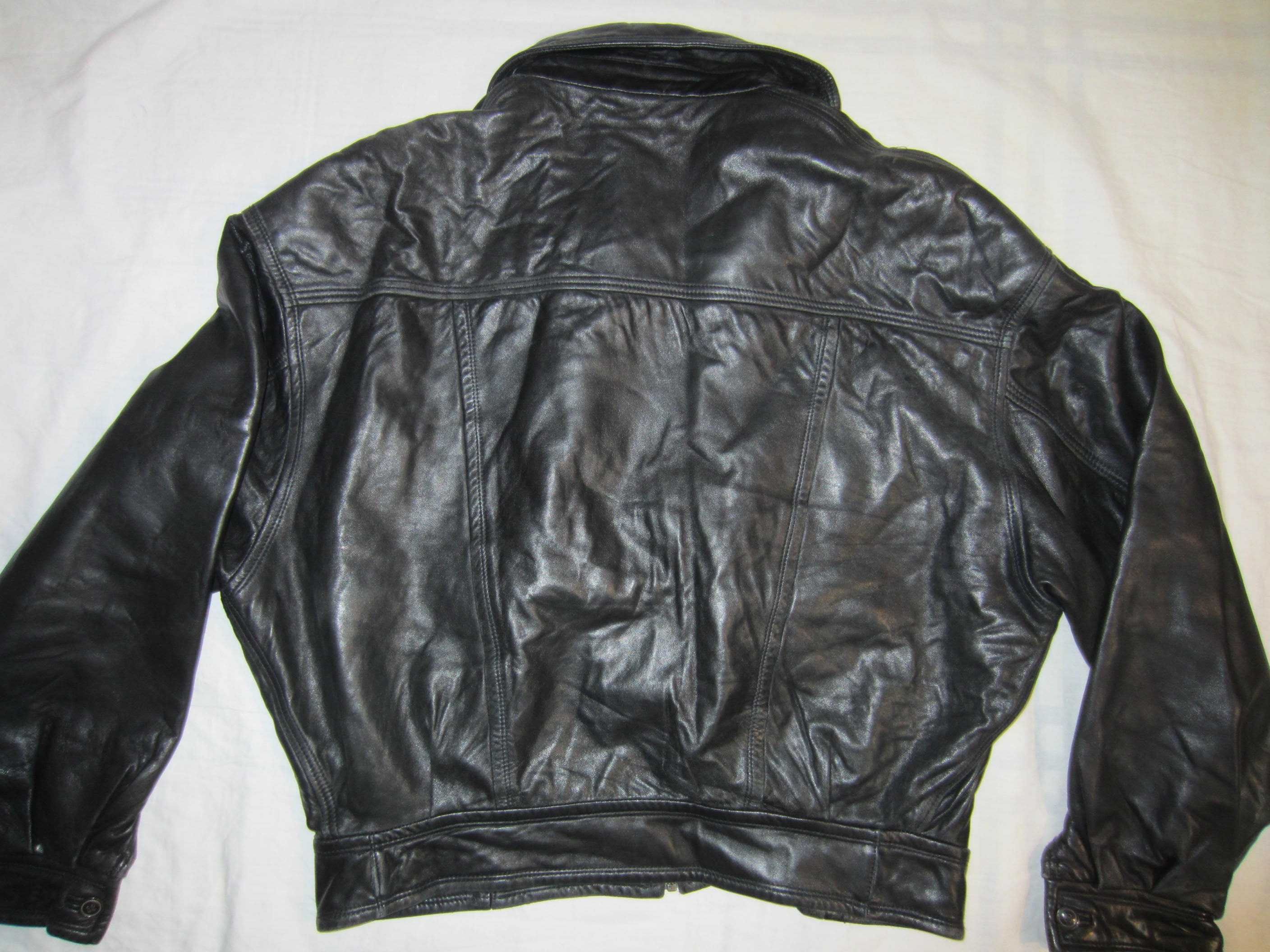 Geaca piele miel Antenati, masura XL, stil bomber, stare f.buna