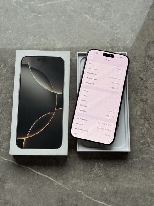 НОВ! iPhone 16 Pro Max 256GB ГАРАНЦИЯ!