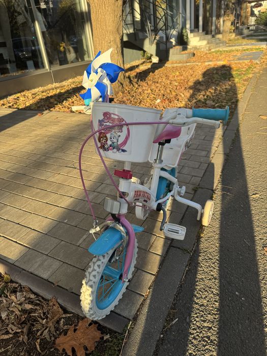 Bicicleta copii Paw Patrol 1281, 12", metal, pentru varsta 3-5 ani