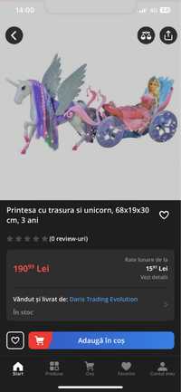 Prințesa cu trăsura și unicorn