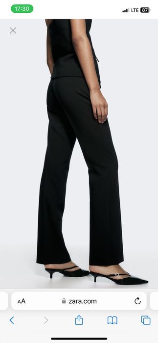 Панталон черен ZARA