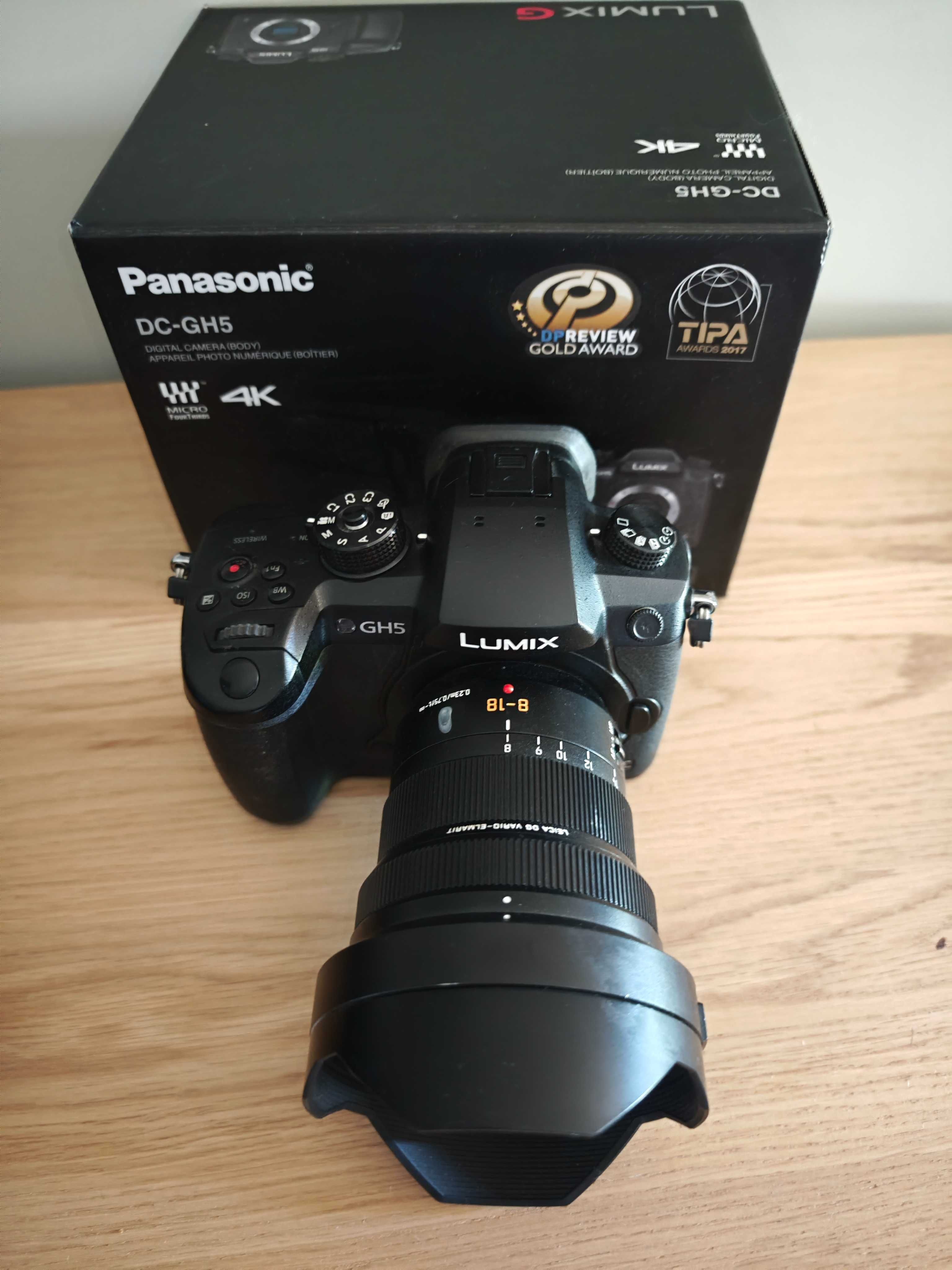 Panasonic GH5 с LOT 3 обектива Leica 8-18mm Lumix G 30mm G 100-300