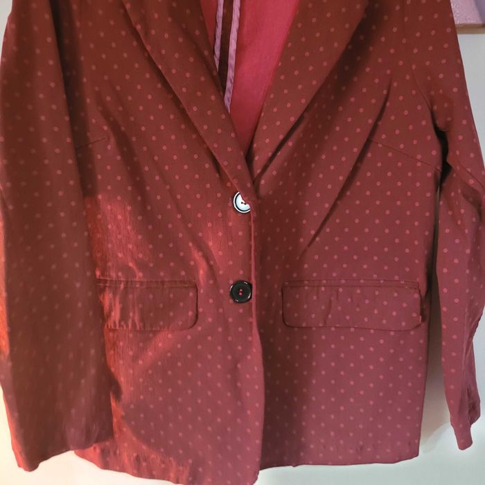 Costum Dama VERO MODA Junarose Coll. Bumbac Roșu/Vișiniu/Bord. Nou 44