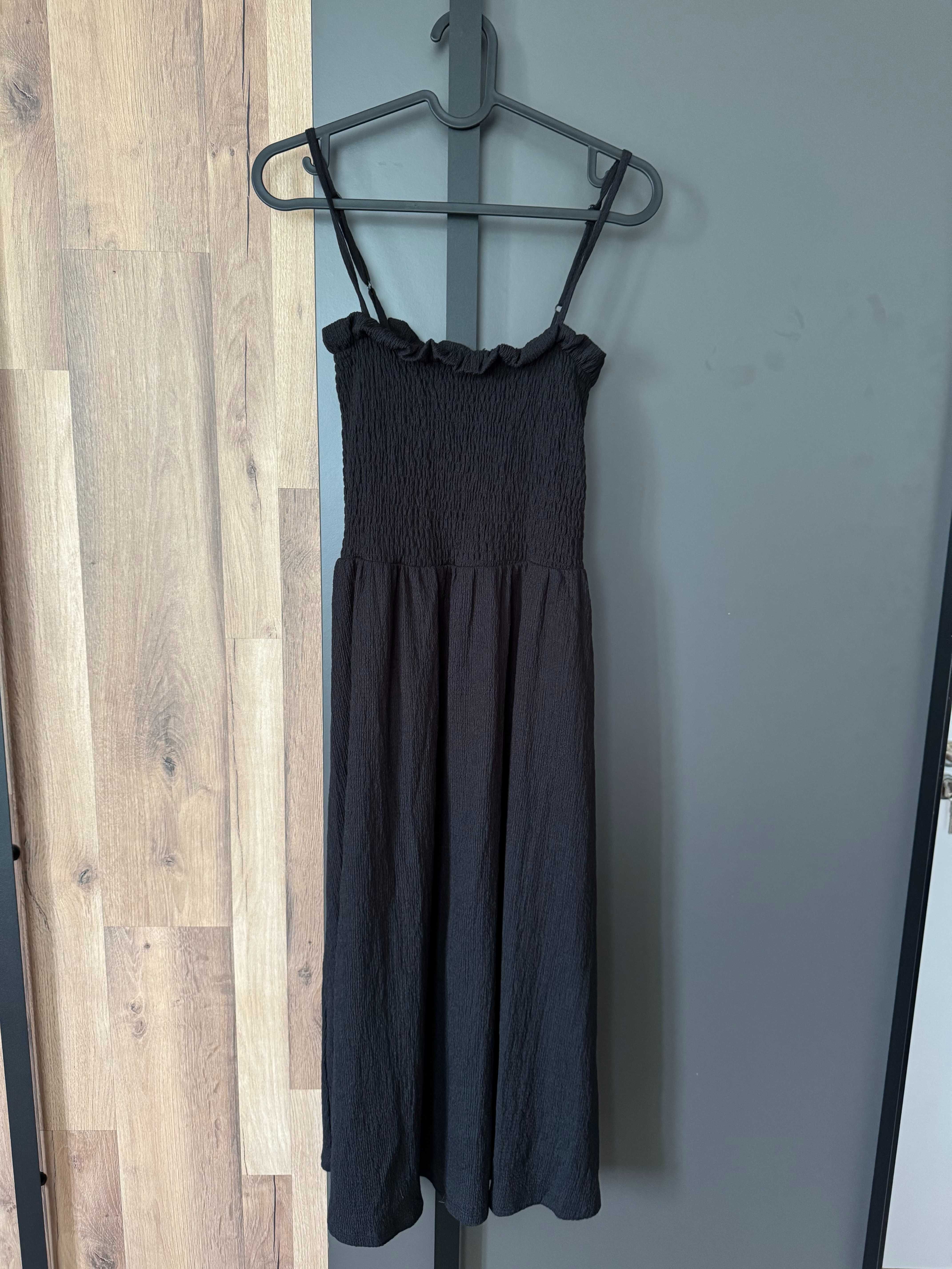 Черна рокля под коляното, S номер, H&M