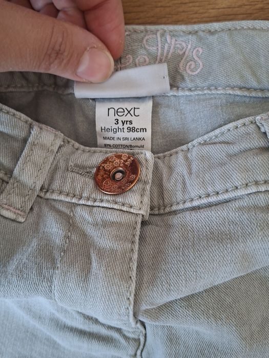 Комплект от къси панталони/дънки с близки, лято, 2-3 години Некст