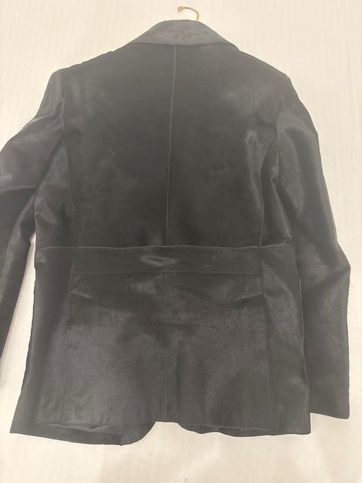 Palton piele de ponei,  Pierre Cardin marinea 52(L)