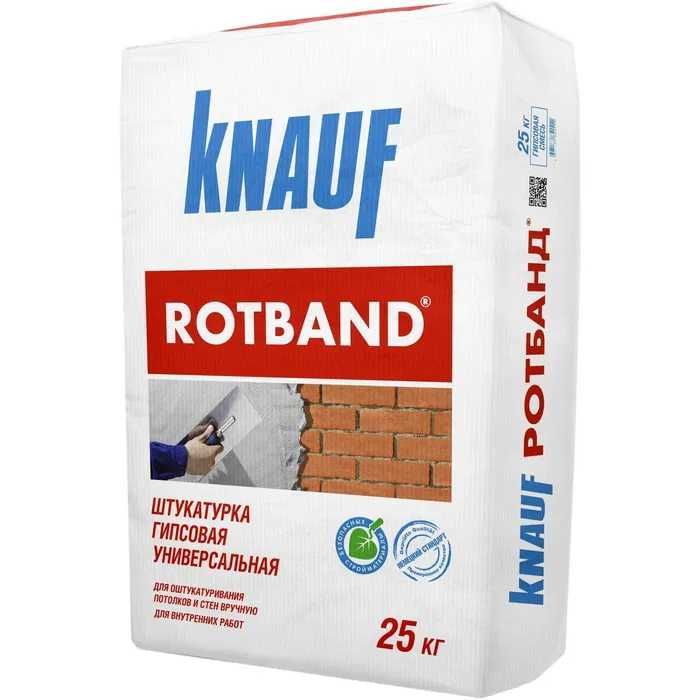 Надёжная и универсальная штукатурка Кнауф Ротбанд Knauf Rodband 30кг