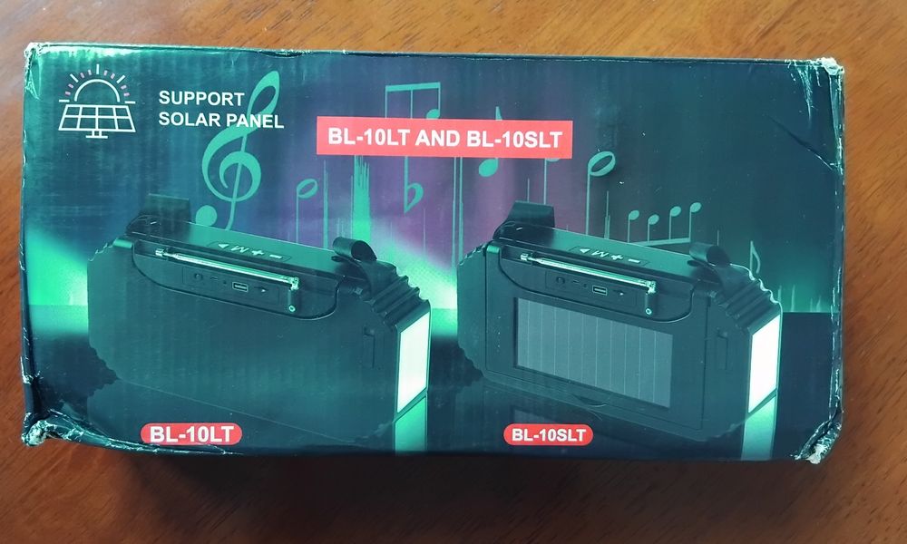 Соларно радио FM, Bluetooth, USB, SD card, mp3