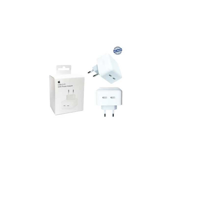 SET Adaptor incarcator priza APPLE USB-C 20W 35W+Cablu USB-C lightning