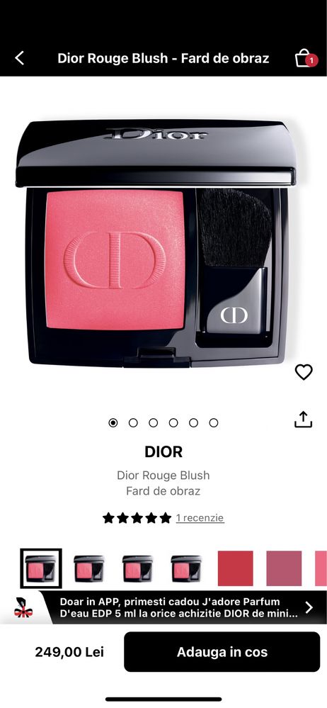 Pudra si fard de obraz Dior originale