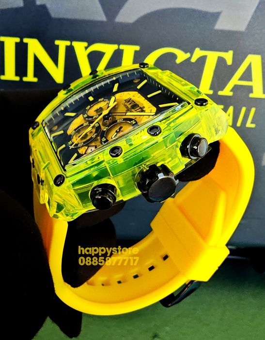 INVICTA S1 Rally yellow 49 mm, Инвикта нов ръчен часовник