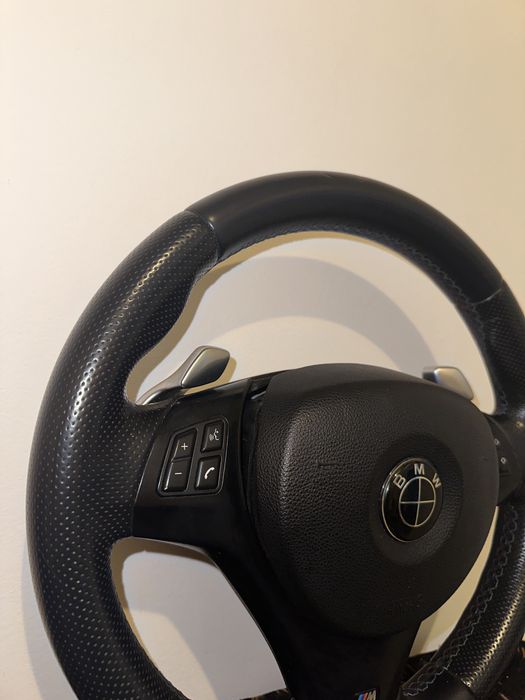 Volan E90 E91 E92 E93, M original cu padele si airbag
