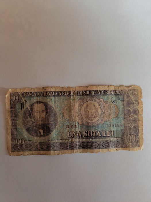 Bancnota 100 lei Nicolae Balcescu