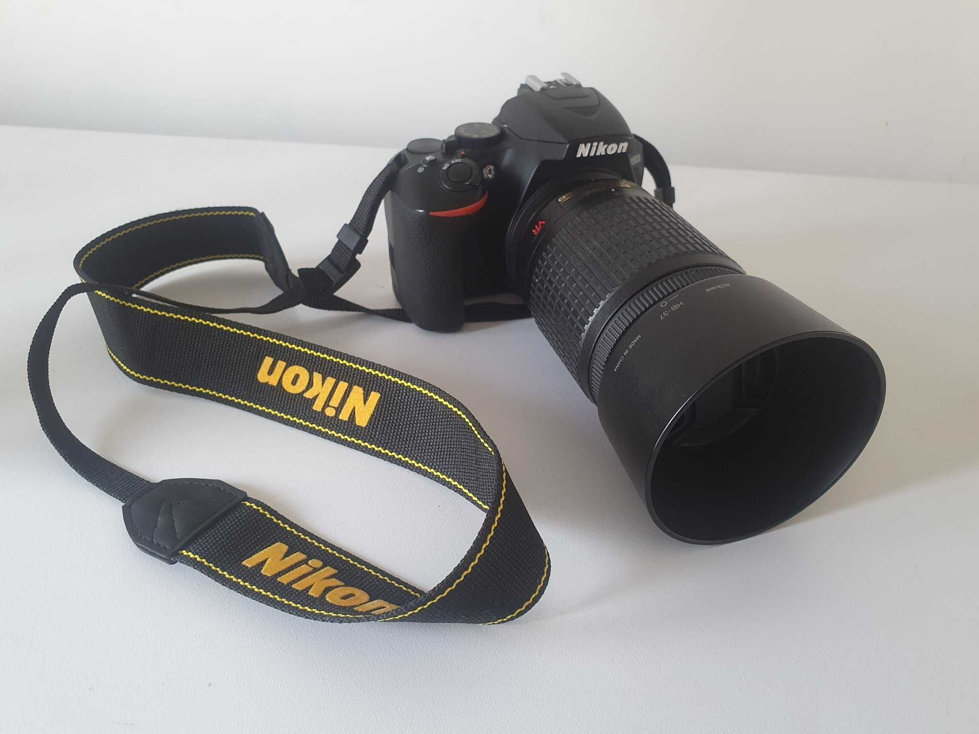 NIKON D3500 cu obiectiv 18-55mm + 55-200mm