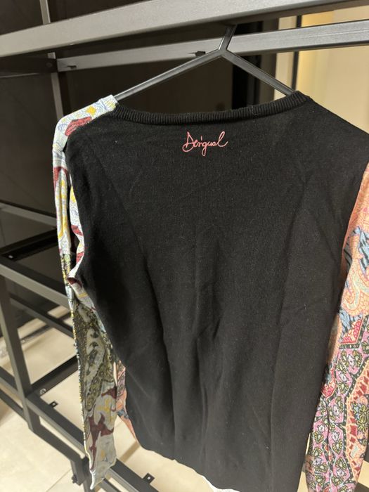 Desigual блуза от финно машинно плетиво
