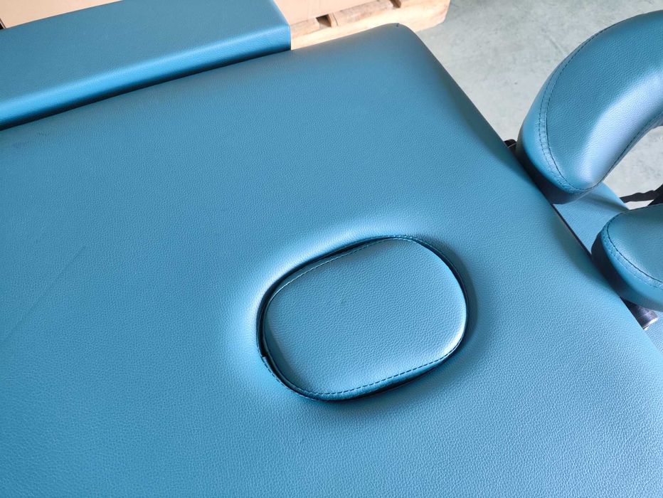 Masa pentru masaj,Aluminiu/Piele ecologica,Verde inchis, NOU