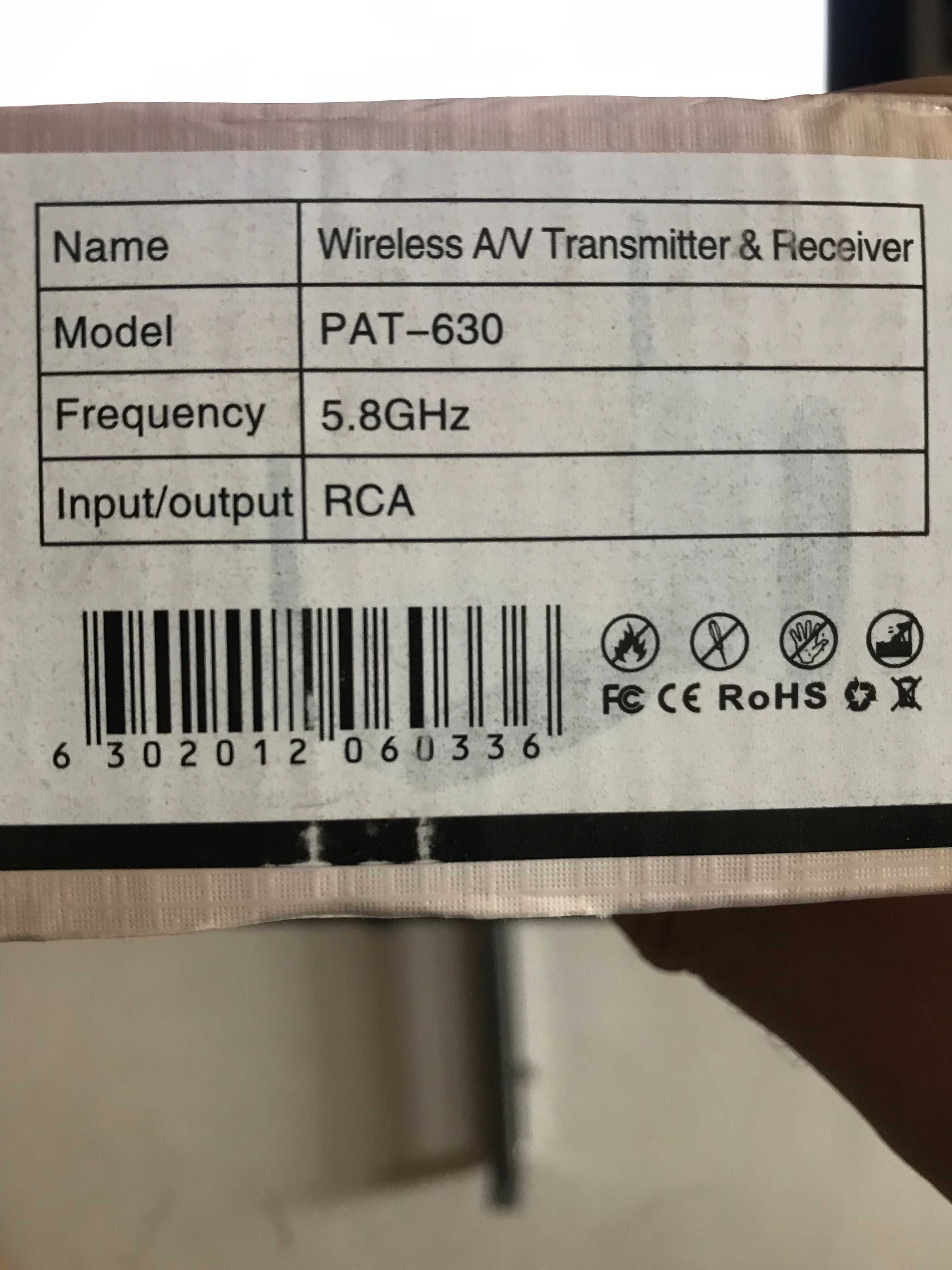 PAT-630 Transmitator-Receptor A/V 5.8GHz