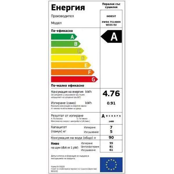 Пералня със сушилня Indesit