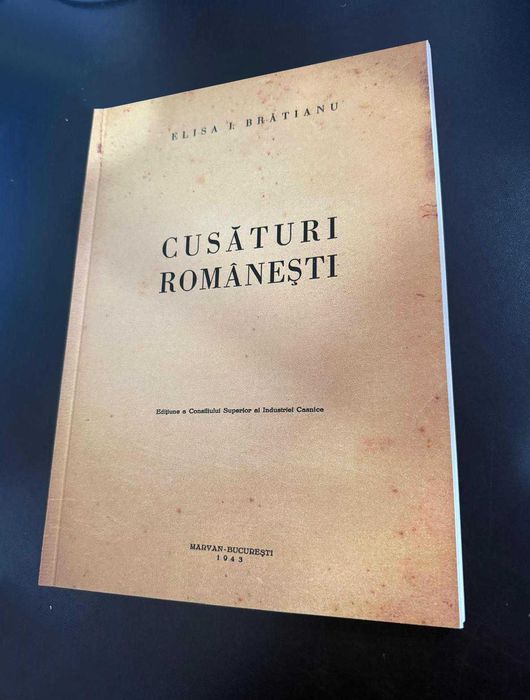 Carte Cusături Româneşti - Elisa Brătianu (1943)