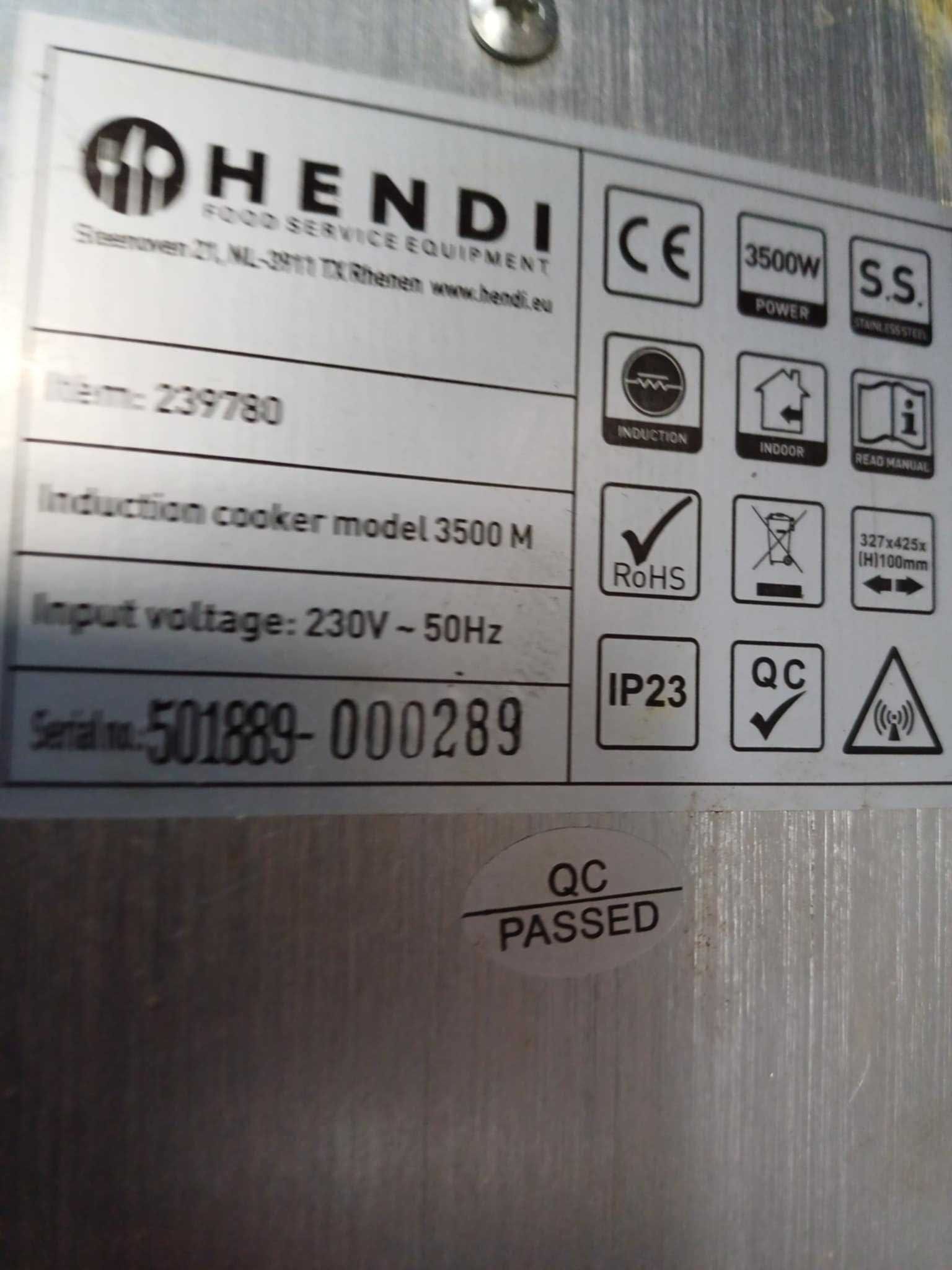 Професионален индукционен котлон HENDI