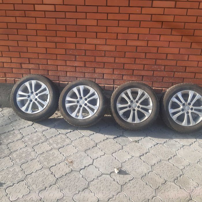 Диски в сборе р 16. зимняя нокиян.2 сезона .