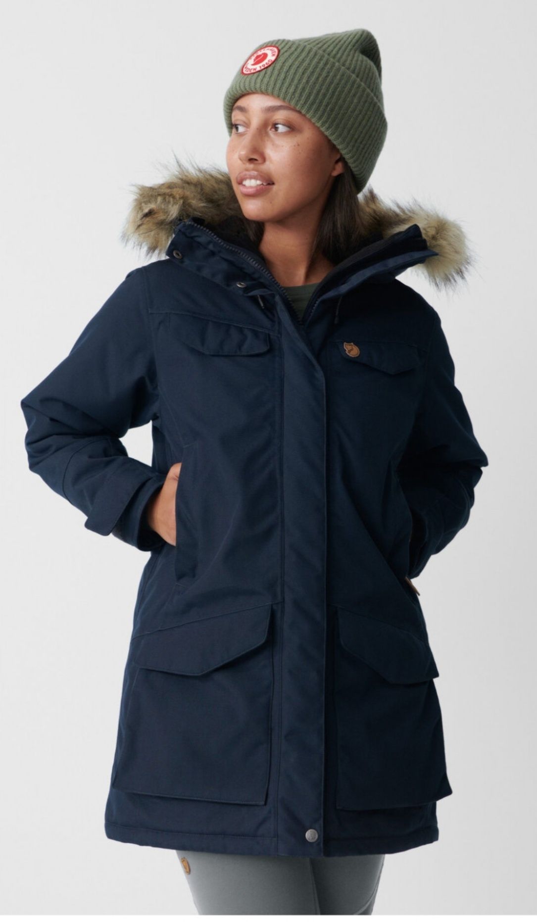 Geaca Fjall Raven Nuuk Parka dama cred L,impecabilacod R143