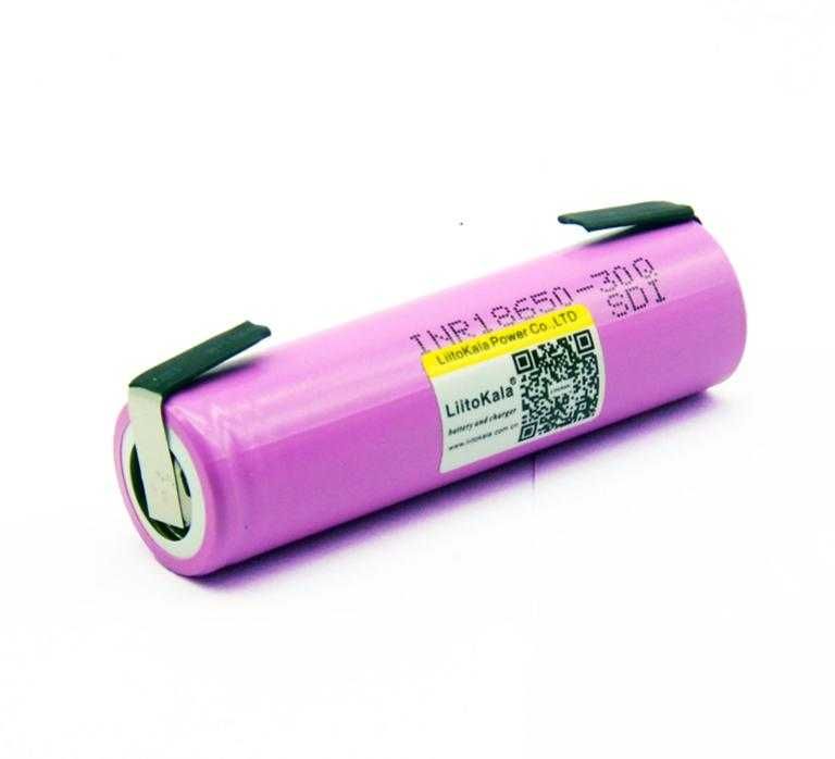 Наргиле Батерия 18650 30A 3000mAh 3.7v LiitoKala® Запоена Пластинка