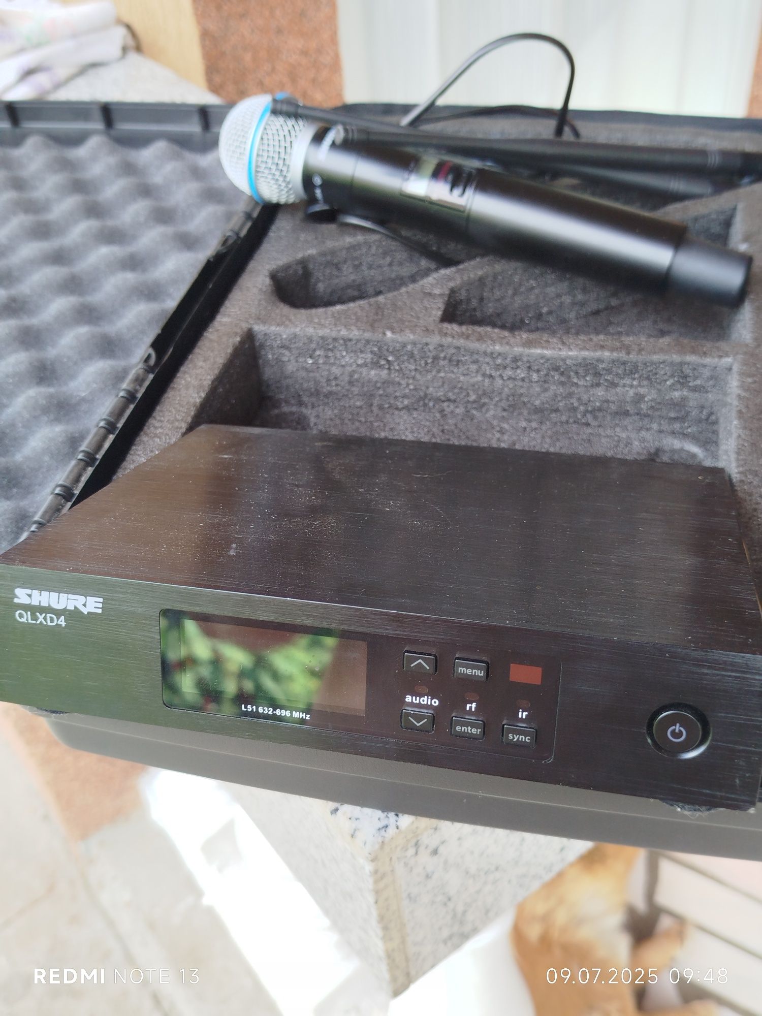 Shure Qlxd4 cu Beta 58