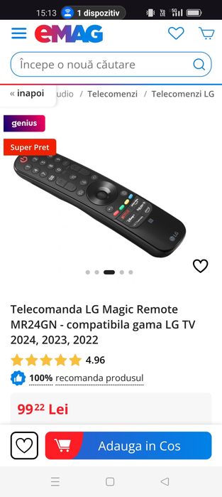 Vând Telecomanda LG