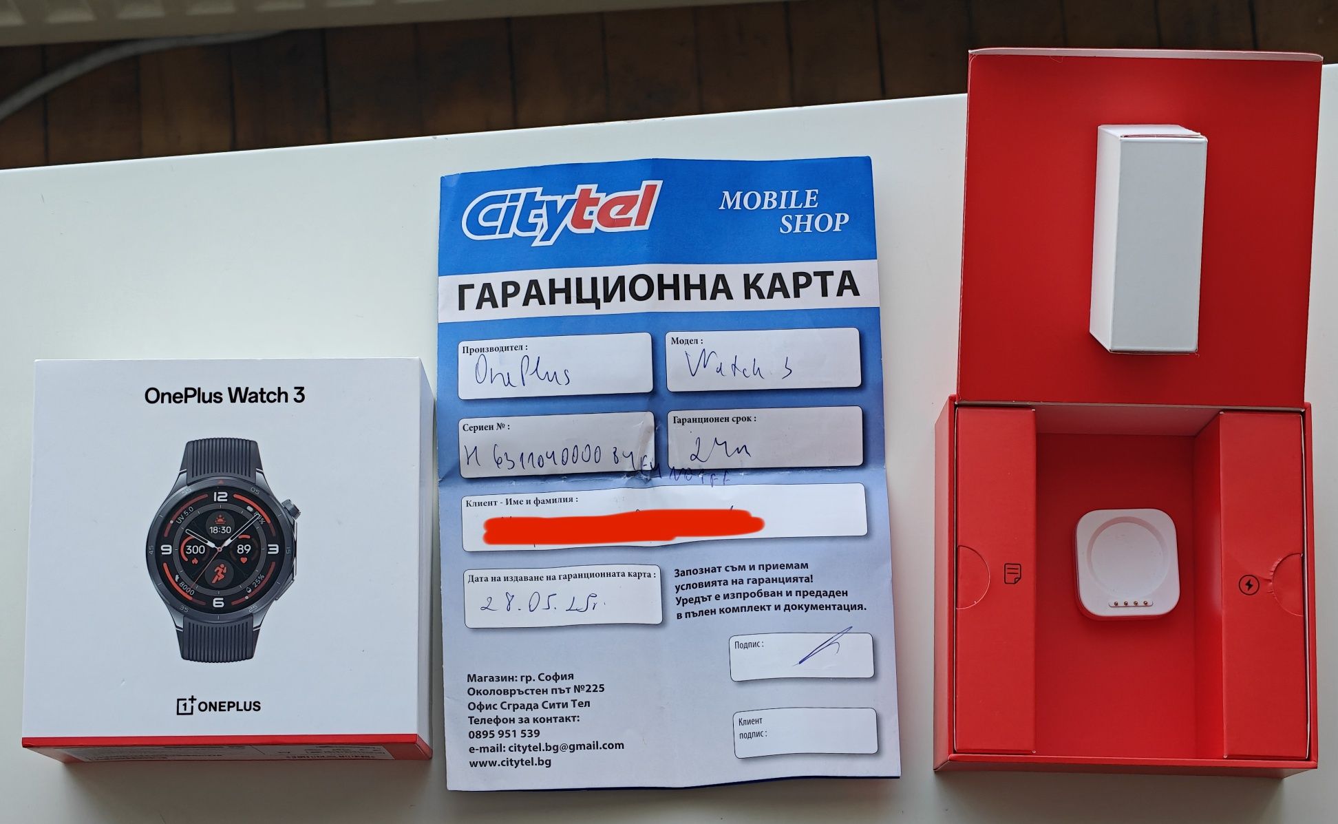 Смарт часовник OnePlus Watch 3 черен