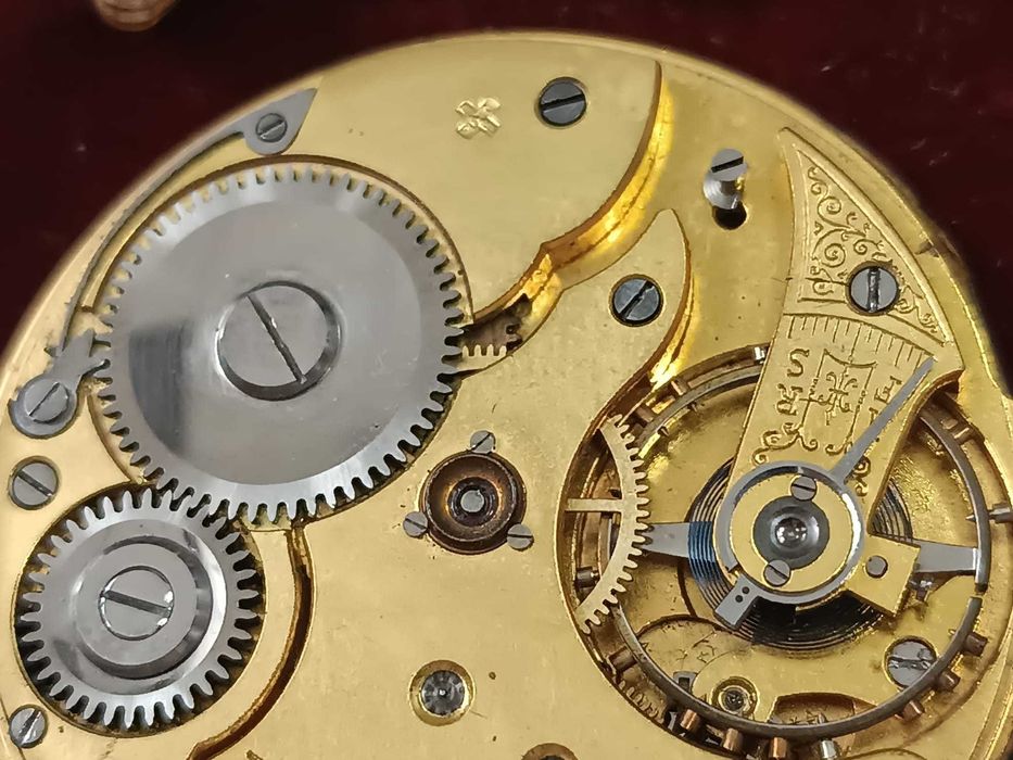 Ceas aur buzunar Schild Freres & Co Eterna 14k