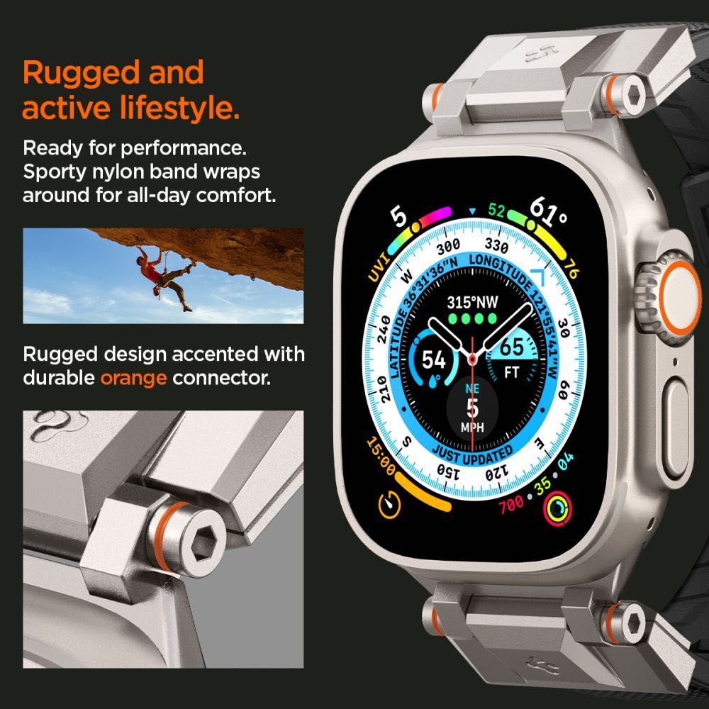 Силиконова каишка Spigen DuraPro Armor Band  Apple Watch 42/44/45/49мм