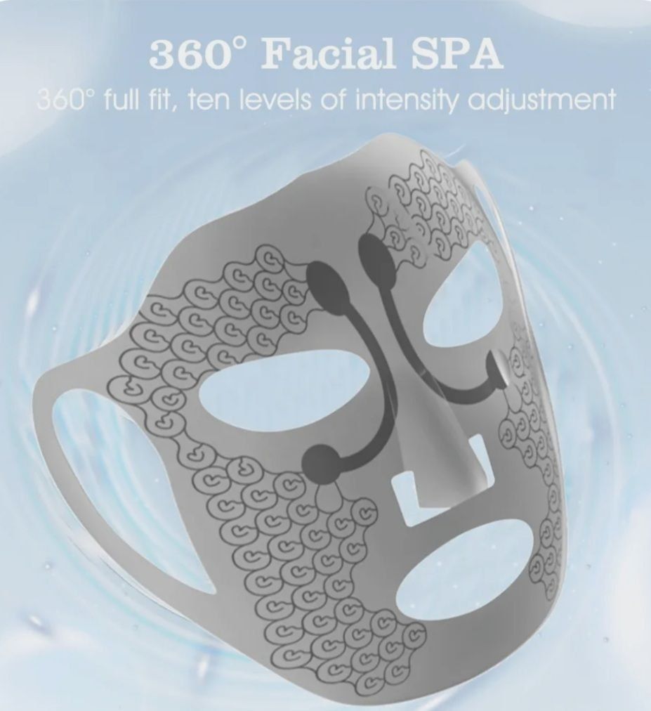 Микротоковая электрическая маска-масажер для лица