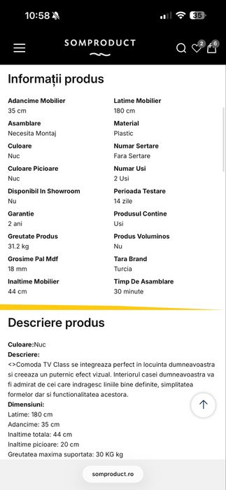 Comoda TV in stare perfecta