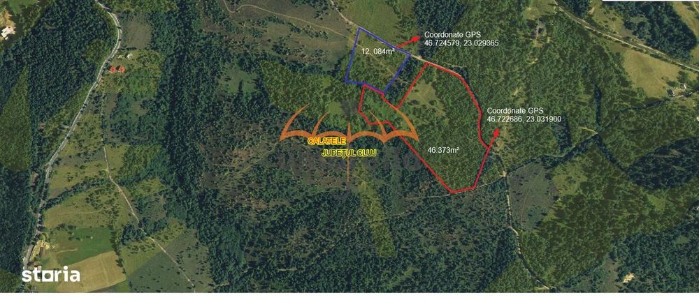 Teren de vanzare extravilan Calatele Padure 12.084m²