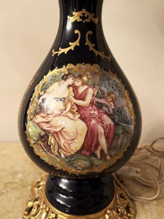Impozanta lampa franceza-portelan-alama-Fragonard-Franta