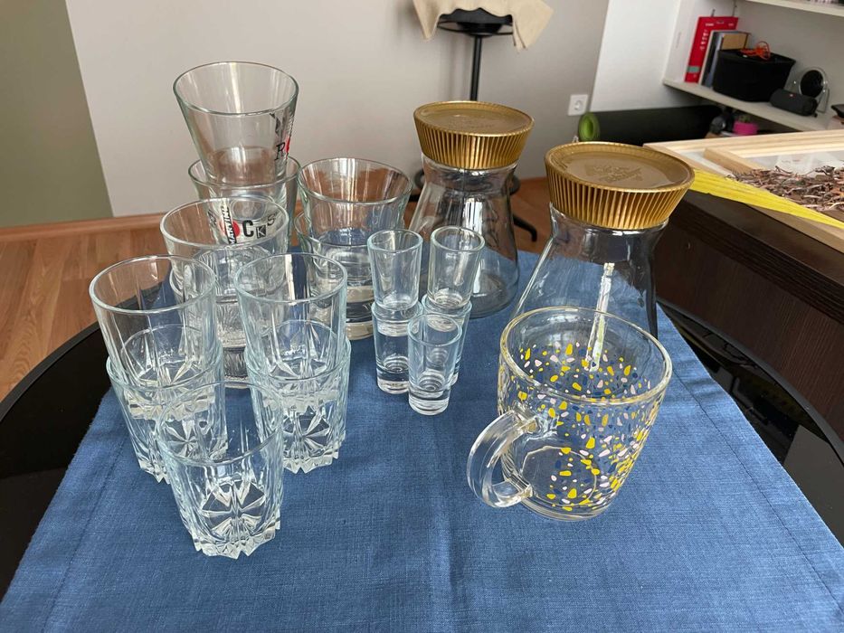 стклени чаши различни видове