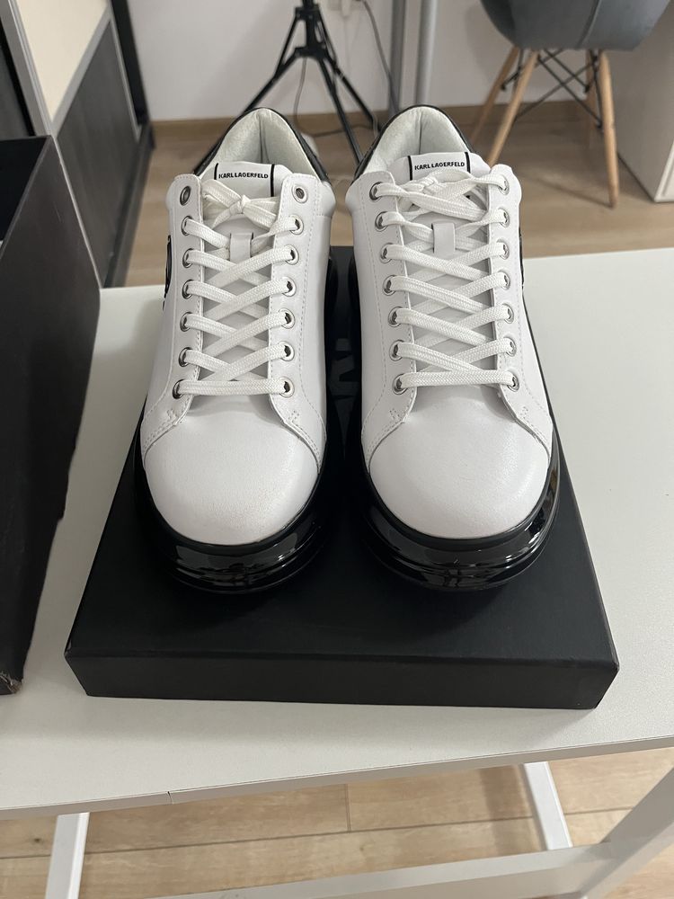 Sneakers Karl Lagerfeld Alb Barbati!