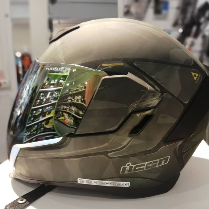 Casca Icon Airflite Battlescar 2 viziere Noua Motocicleta Snowmobil