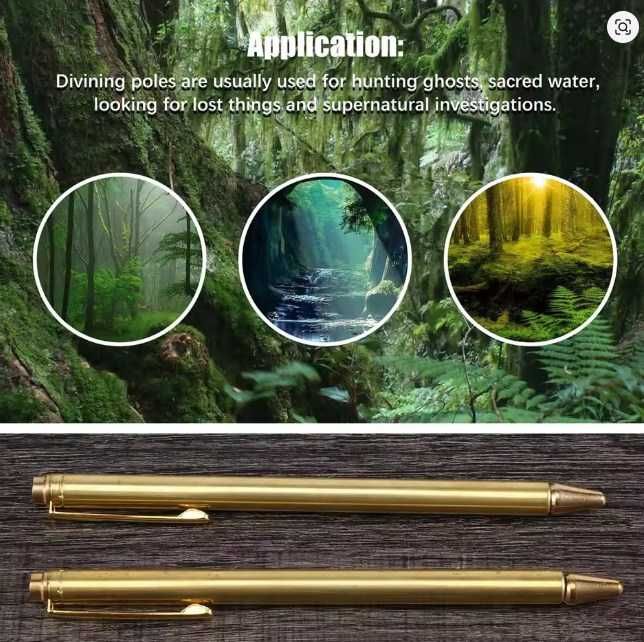 Високочувствителни позлатени багети за откриване на метали и  вода