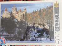 Puzzle Castelul Bran iarna 500 piese Nou