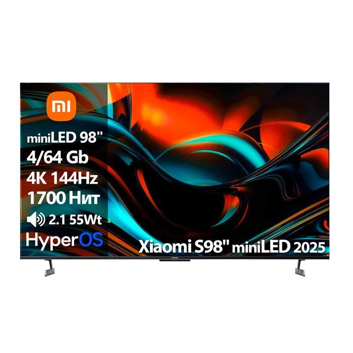Телевизор Xiaomi S98" miniLED 2025 L98MB-S [98"(249см) 4K 144Hz]