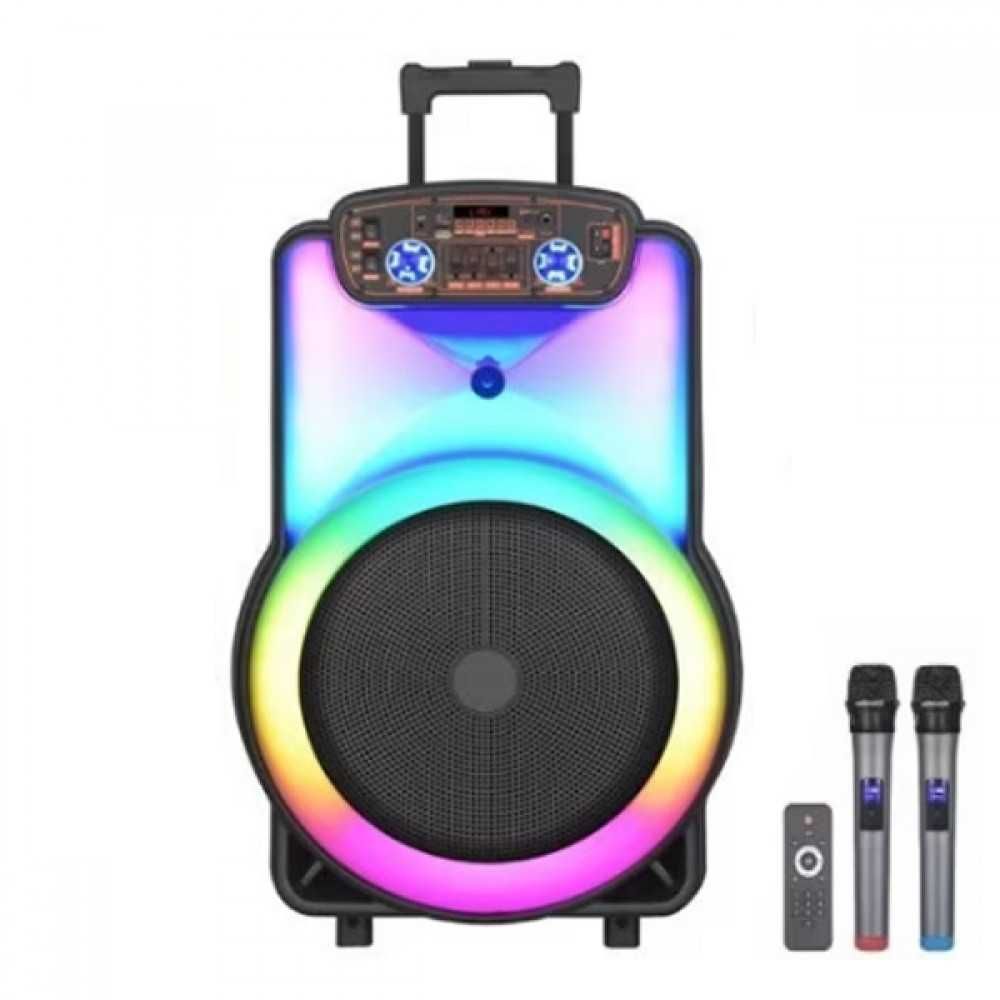 Преносима bluetooth светеща колона 15 инча два микрофона XH-1688